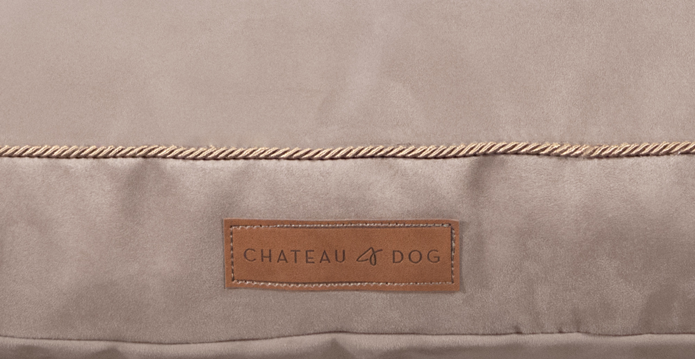 materasso per cani chateaudog rex beige alcantara comfort